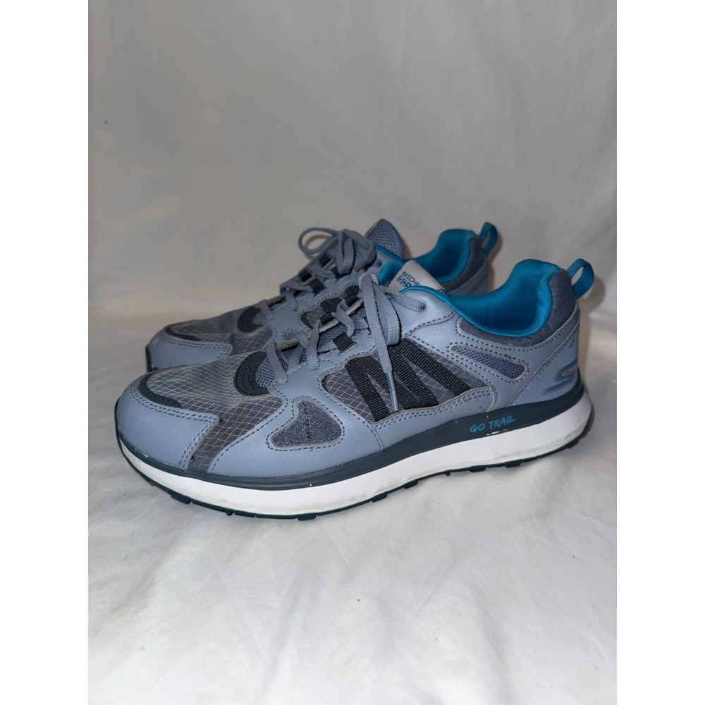 Skechers Go Run Adventure 128719 Women's Sneakers 9 Blue Gray‎ Running Shoes